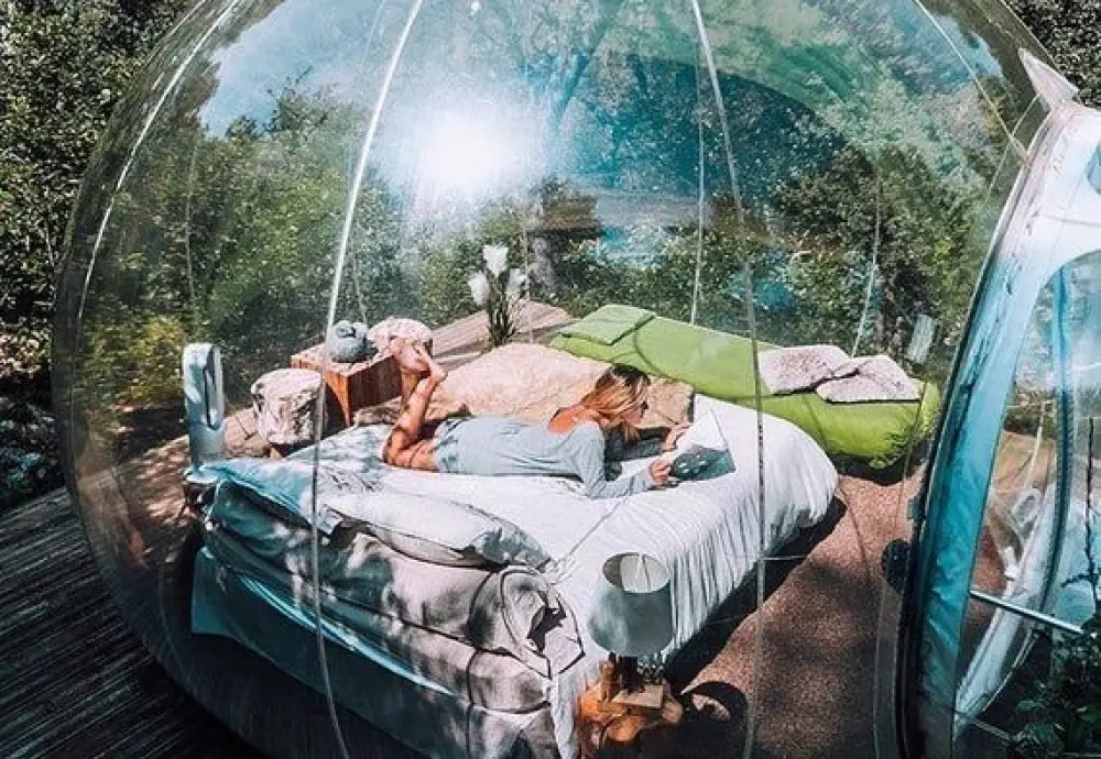 outdoor bubble tent