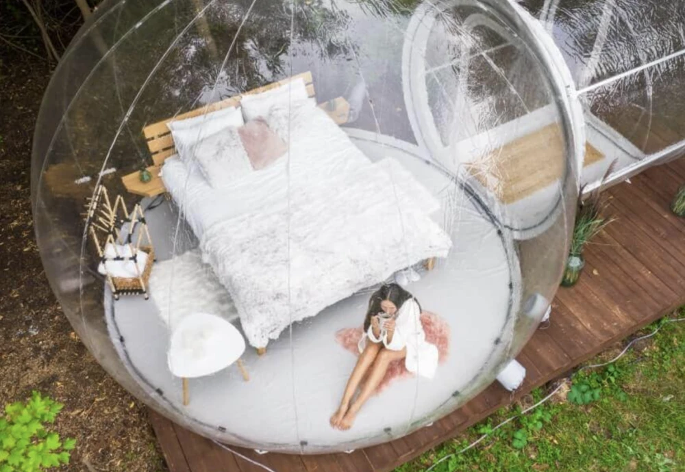 make your own bubble tent