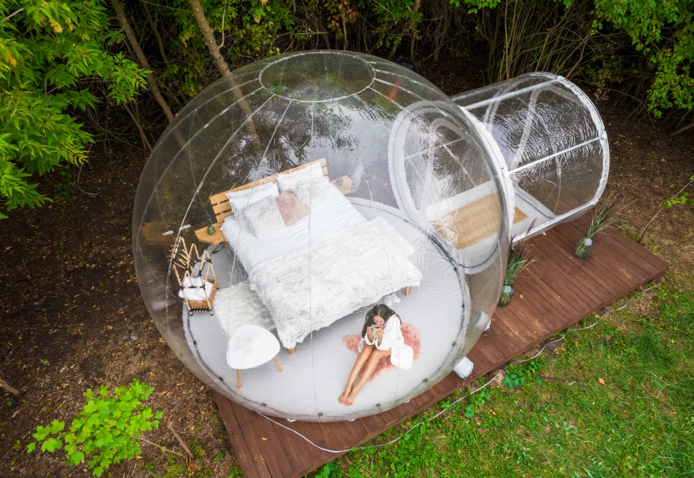 see through bubble tent